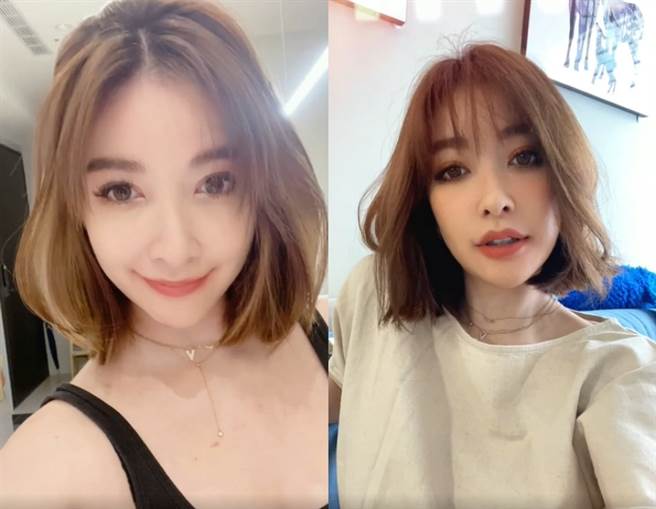 俏丽短髮的许维恩被粉丝推爆，不仅一样美还看起来超幸福。(图/ 摘自许维恩IG)