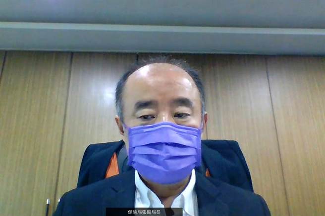 金管会保险局副局长张玉煇。（翻摄直播画面）