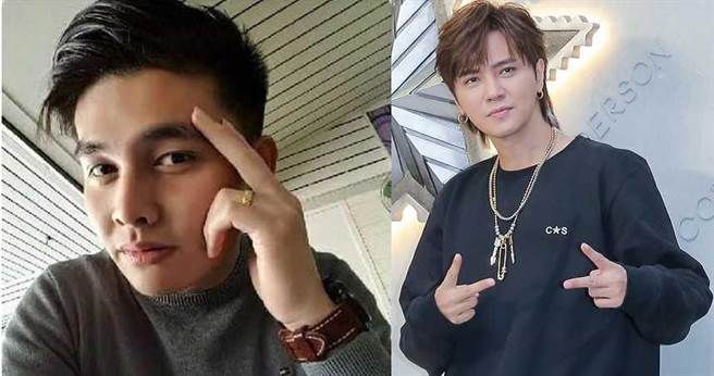 通缉犯范宗任（左）自认长相帅气、神似艺人罗志祥，在网路上营造高富帅形象，以爱情诈骗方式让10名女性当他的人头。（图／翻摄范宗任脸书、报系资料照）