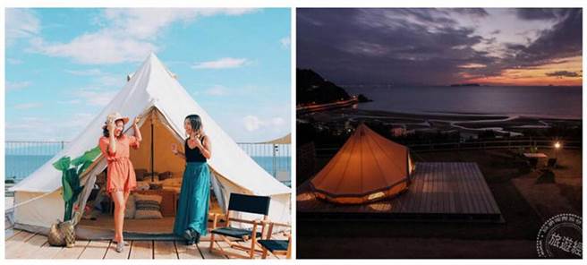 拥抱濑户内海入眠的豪华露营正流行 四国香川县 Vessel Oochi、仁尾 Sunset Peak (图/旅游经提供)