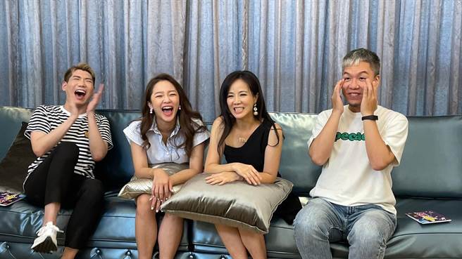 陈仙梅与赖慧如一起接受《娱乐超skr》访问。（民视提供）