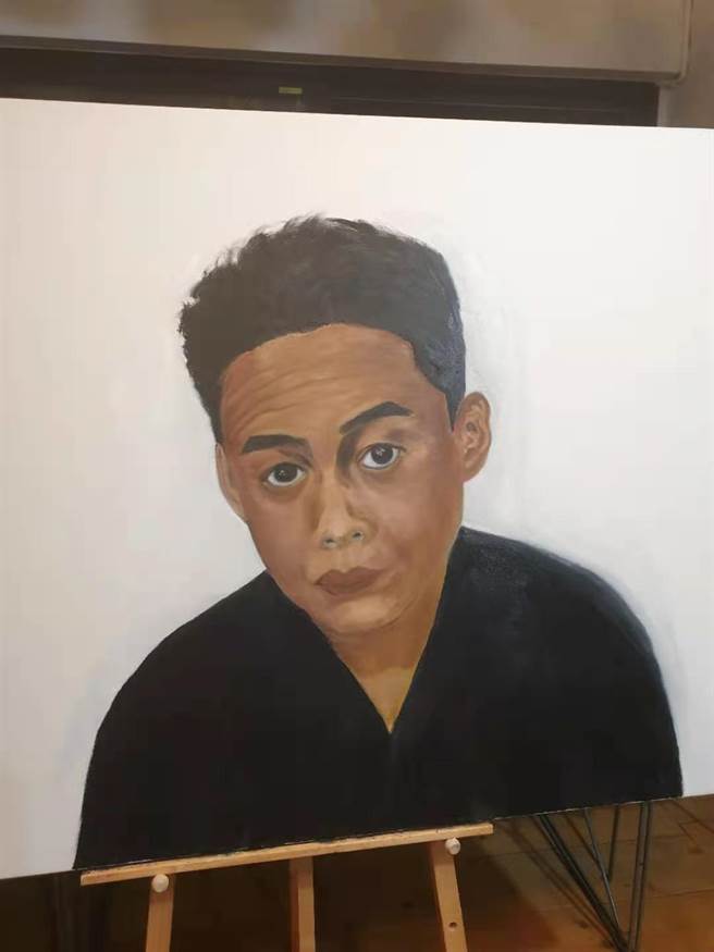 蔡明亮畫的李康生，神韻栩栩如生。（汯呄霖電影提供）