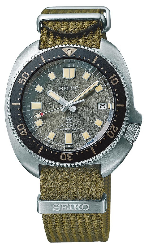 SEIKO新款Prospex潜水表搭配日本传统工艺编织表带，3万8000元。（SEIKO提供）