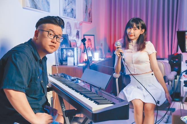 大胖（左）邀请李芷婷跨刀合唱新歌〈未定义〉。（The Punch Production 提供）