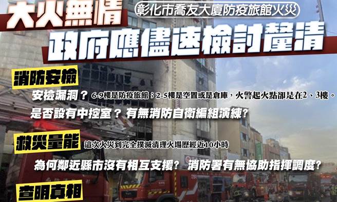 叶毓兰》彰化火警三大问题 愿警消都能安全回家！（照片来源：作者脸书截图）