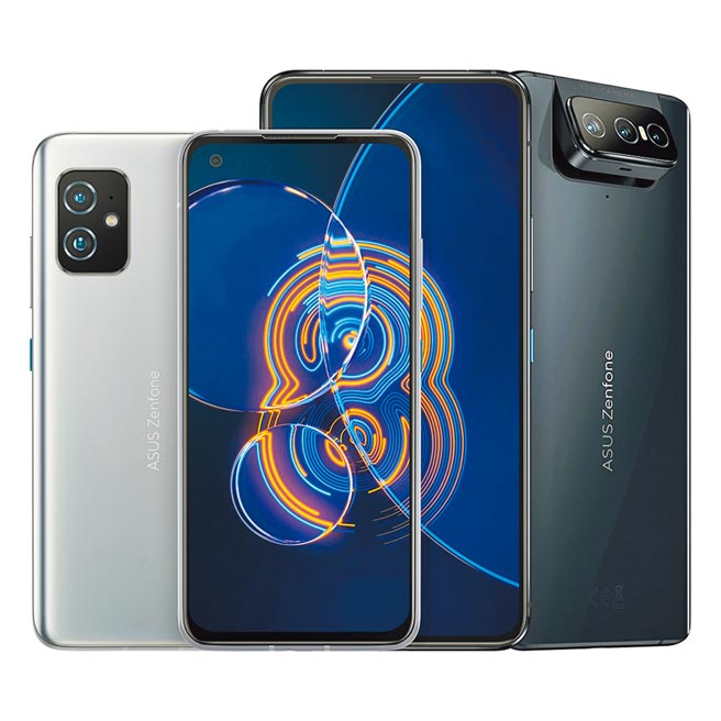 华硕独家翻转手机ASUS Zenfone 8 Flip即日起于五大电信开卖。（华硕提供）