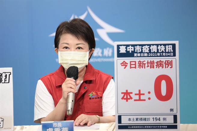 台中市4日本土、境外零确诊。（台中市政府提供／张妍溱台中传真）
