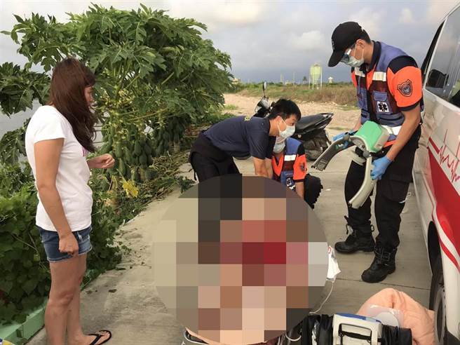 台南男子魚塭工作溺水OHCA ，急救無效過世。（讀者提供／劉秀芬台南報導）  