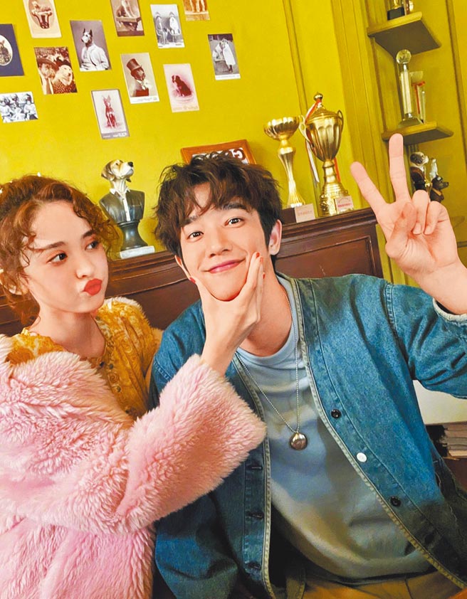 刘以豪（右）与娜扎合作多次默契好。（LiTV、刘以豪工作室提供）