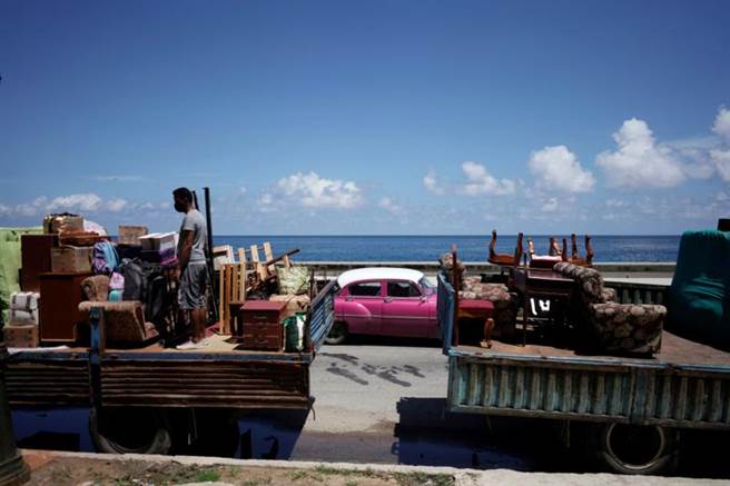 熱帶風暴艾爾莎橫掃加勒比海。（路透社）