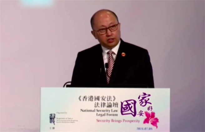 中共中央人民政府驻港国安公署署长郑雁雄。（东网）