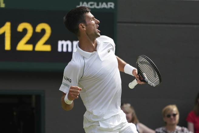 男网天王乔柯维奇生涯总奖金突破1.5亿美元大关。（美联社资料照）