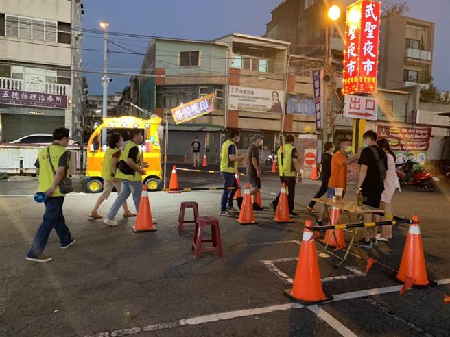 台南市武圣夜市率先表达将送审防疫计画书的復业意愿，有机会成为台南首家復业的夜市。（台南市经发局提供／程炳璋台南传真）