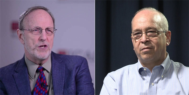 美国前助理国务卿丹尼尔．罗素(右)和卡内基国际和平研究院资深研究员史文(左)，中国需要更加强调和平承诺，美国也需要在「一个中国」上有更明确的态度，双方都要让对方安心，两岸关系才能更健康。（图／本报檔案照)