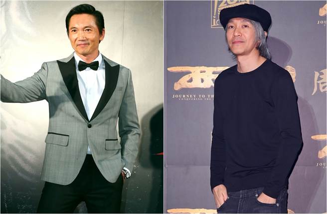邹兆龙(左)早年跟李连杰多次搭檔都没红，直到演了星爷电影《九品芝麻官》的常威，一夜成名。(中时资料照片)
