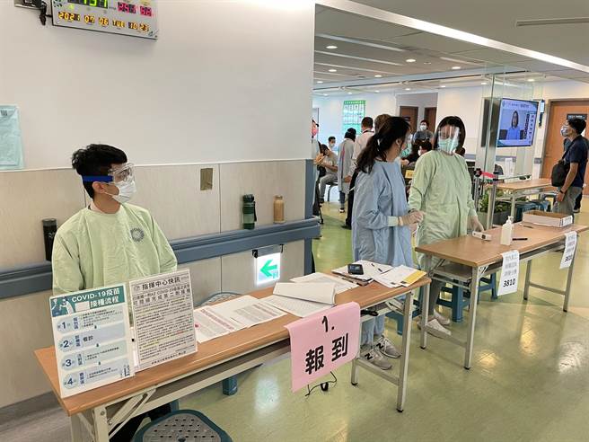 台中榮總打造孕婦疫苗施打特別門診今天開打。（台中榮總提供／張妍溱台中傳真）
