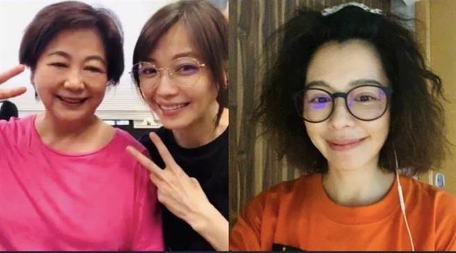 徐若瑄（右）和妈妈、姊姊开心视讯聊天。（取材徐若瑄IG）