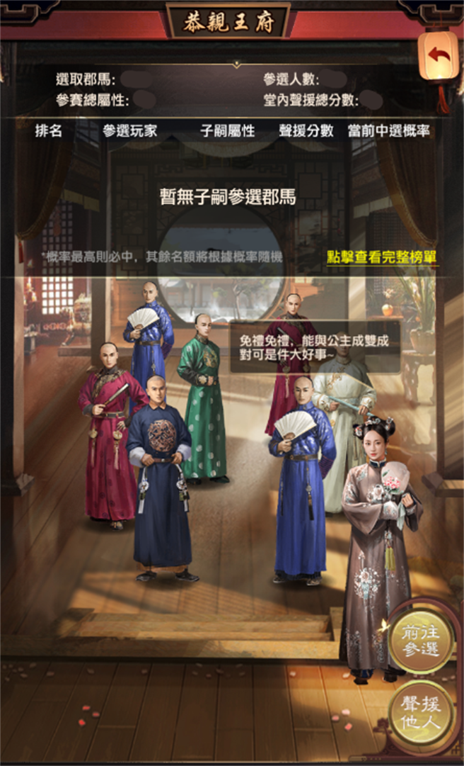 男版选秀【选郡马】