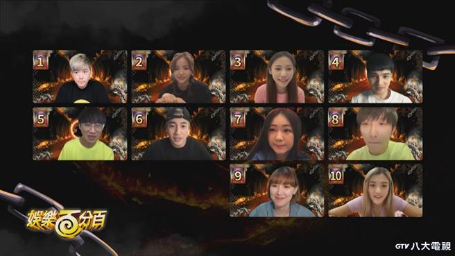 《娱乐百分百》7日晚将首播线上版「凹呜狼人杀」。（八大提供）