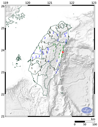 今日花蓮8震 地震測報中心：未來兩天均有餘震機率