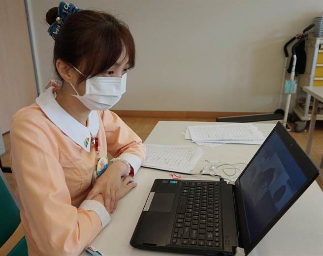 新竹马偕医院为免精障学员中断原有规律生活，开办视讯团体课程。（新竹马偕医院提供／邱立雅竹市传真）