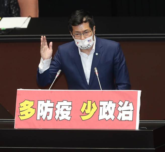 民进党立法院党团书记长罗致政发言。（刘宗龙摄）
