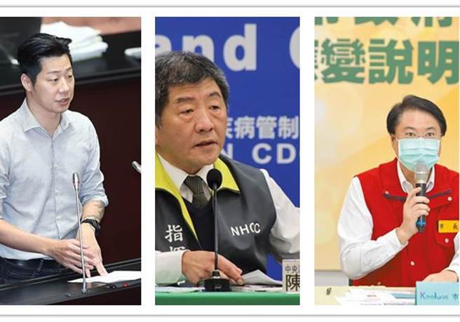 谢寒冰指出，有传闻称「左中右」想选台北市长，而这3人分别是林昶佐、陈时中和林右昌。(合成图/资料照)