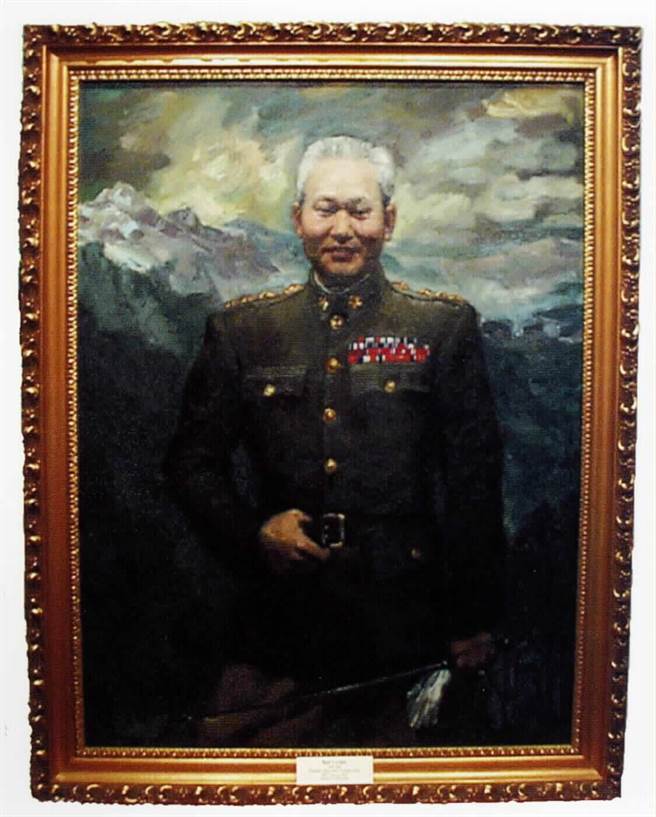 孙立人的油画像，现存放在美国维吉尼亚军校校史馆。（本报资料照片）