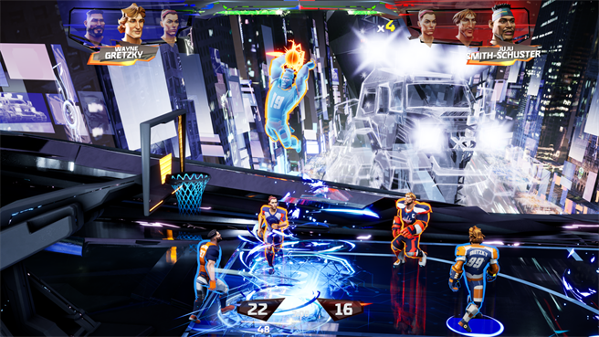 《Ultimate Rivals: The Court》游戏画面。（苹果提供／黄慧雯台北传真）