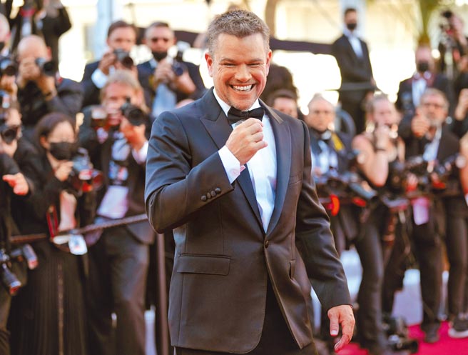 麥特戴蒙日前攜新片《靜水》到坎城影展世界首映。（美聯社）