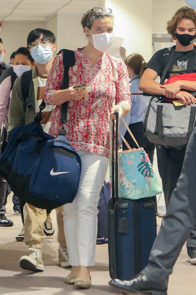 美国国务院前亚太副助卿孙晓雅抵台（陈麒全摄）