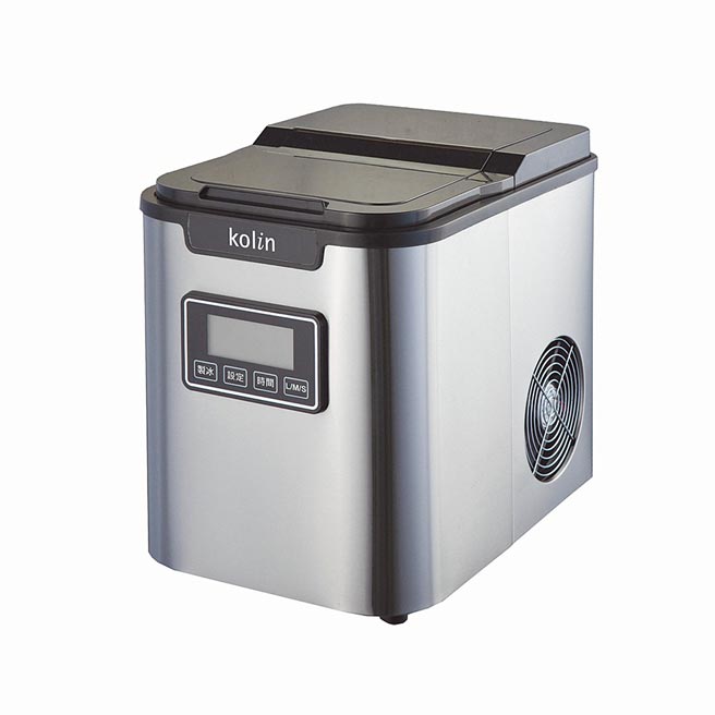 momo購物網的Kolin歌林定時微電腦製冰機KJE-BH2202EL，原價4590元，14日前特價3999元。（momo購物網提供）