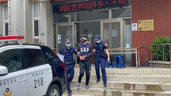 涉嫌行抢夜班许程车司机的李嫌，经警方侦询后依送法办。（竹南警分局提供／谢明俊苗栗传真）