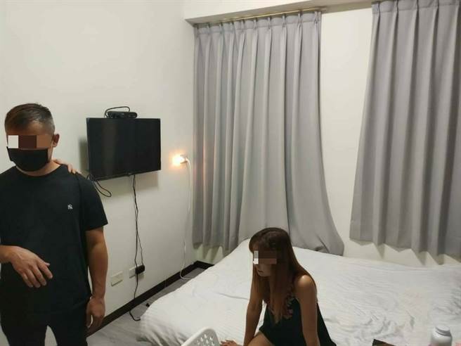 台中警破获「假观光真卖淫」泰国妹。（民眾提供）