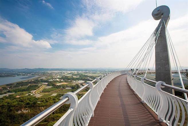 人氣景點崗山之眼今天接駁車也開放，景點沒採預約制，今天只有個位數人潮。（本報資料照片）