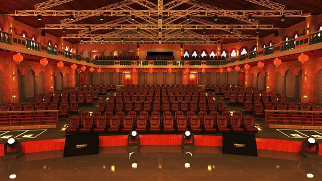 健行科技大学室内设计与管理系毕业生李易蓉、游翔安，以「老松国小表演厅改造」荣获2021美国纽约缪思国际设计奖中空间概念类银奖。（校方提供／吕筱蝉桃园传真）