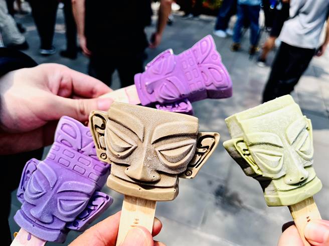 三星堆文创雪糕。(图／旺旺中时文化传媒提供)