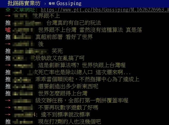 网友留言。(取自批踢踢)