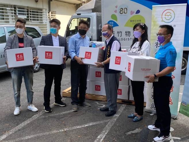 东森全球股份有限公司捐赠物资。（台中市政府提供）