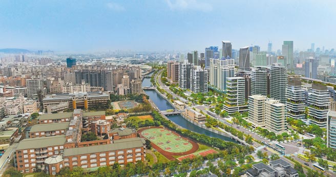 新北塭仔圳重划区的愿景图。（新北市府提供／陈慰慈新北传真）