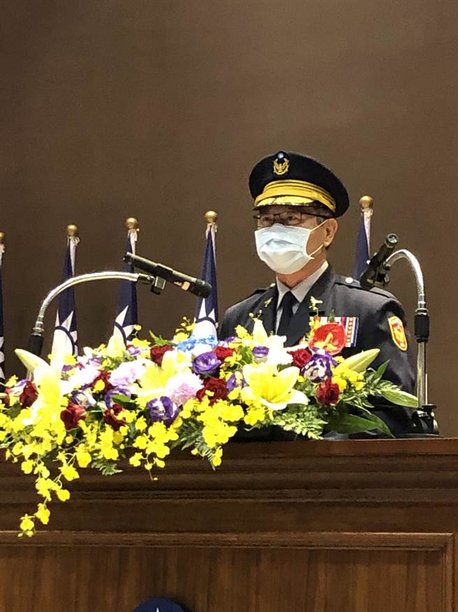 警政署副署長李永癸指出，台中市警察局長蔡蒼柏品德操守、專業能力、內外勤職務歷練完整。（台中市警察局提供／張妍溱台中傳真）