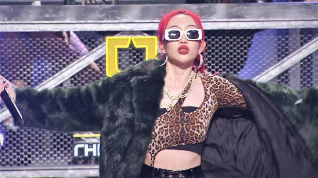 選手Gil G展現嘻哈女力 。（三立提供）