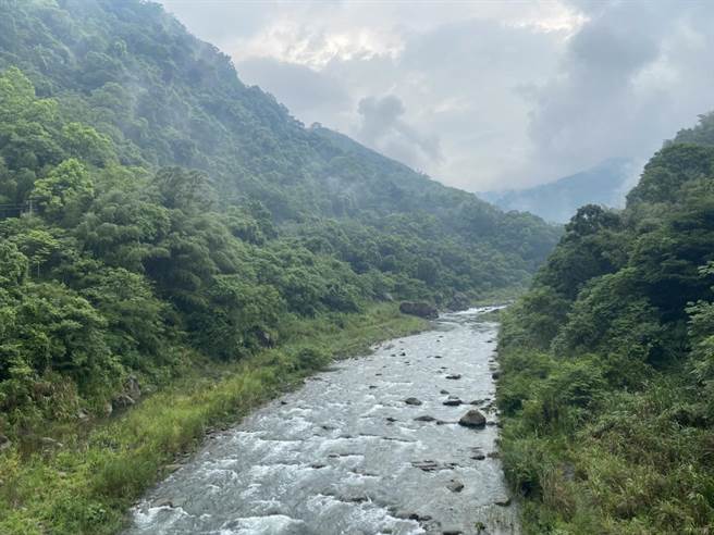 3青年前往五峰乡大坪溪和平桥上游300公尺处戏水，其中一名彭姓男子跳水后失去踪影，警消救起时已无呼吸心跳。（县议员张益生提供）