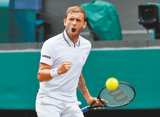 英国网球一哥伊凡斯因确诊新冠病毒宣布退出东京奥运。（路透）