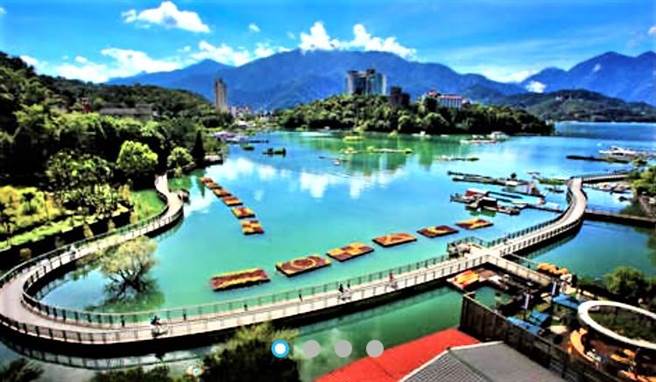 日月潭自行车道向山段美不胜收，全长为6.4公里，为日月潭新八景。（日月潭风景区管理处提供／卢金足南投传真）