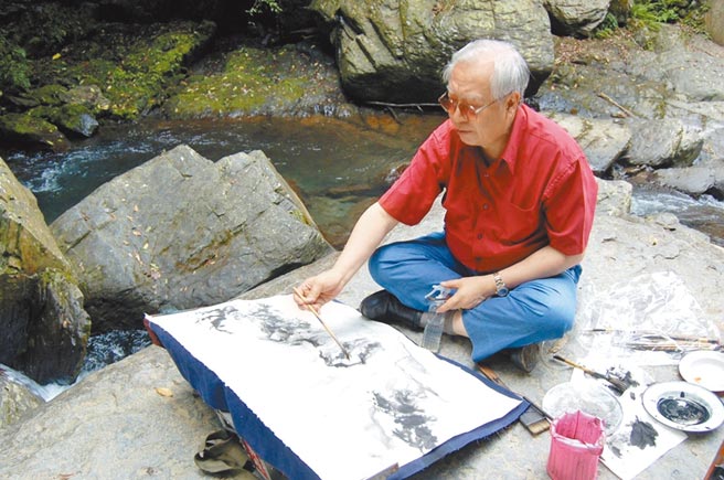 艺术大师欧豪年于赫声艺术教学纪录中，融入山川实境、活泼造境，让学习者犹如亲炙教学般身歷其境。图／赫声行提供