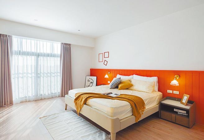 想卧室设计有助放松心情，好入眠，信义居家认为可从室内亮度、空气循环、壁面色彩等三大面向着手。（和伦室内设计提供）
