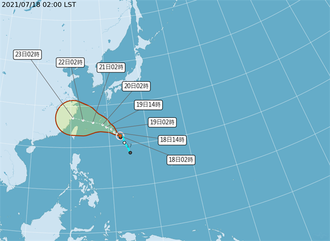 烟花凌晨生成变更强 最接近台湾时间点曝光(气象局)