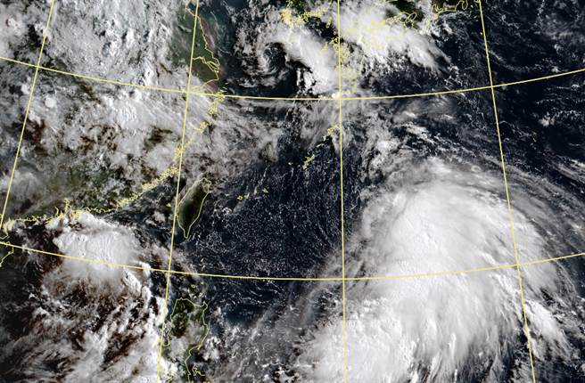 烟花颱風今生成，未來不排除直接侵台。（中央氣象局提供）