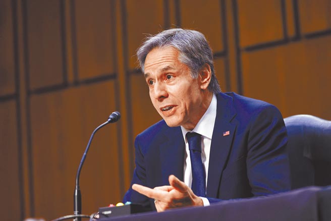 美国国务卿布林肯在声明中表示，美国将继续为《中英联合声明》以及《基本法》对香港人保证的权利和自由抗争。图为布林肯资料照片。（新华社）